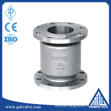 Vertical stainless steel flange type check valve